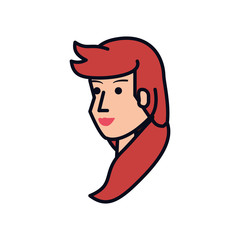 head of young woman avatar character