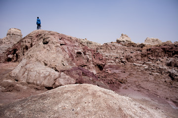 Fototapeta na wymiar Landsacpe in Danakil