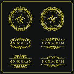 Luxury design set for wedding and decoration