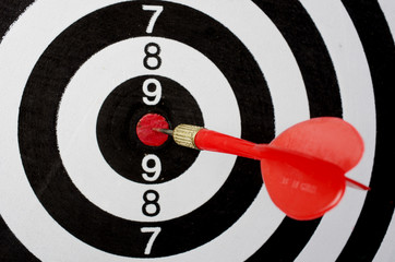 Target and darts arrows hitting the target