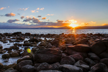 Sunset over Lake Tahoe