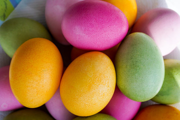 Painted Easter eggs for Christian holiday