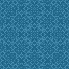Vector Illustration. Pattern With Geometric Ornament, Decorative Border. Design For Print Fabric. Paper For Scrapbook. Blue color