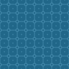 Decorative Geometric Ornament. Seamless Pattern. Vector Illustration. Tribal Ethnic Arabic, Indian, Motif. For Interior Design, Wallpaper. Blue color