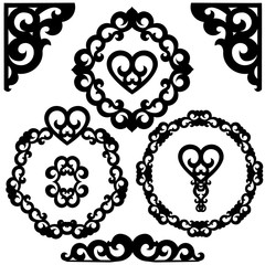 Frames for laser cutting frames