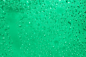 raindrops on glass, condensate 
