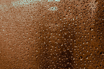 raindrops on glass, condensate 