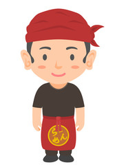 ラーメン屋の店員