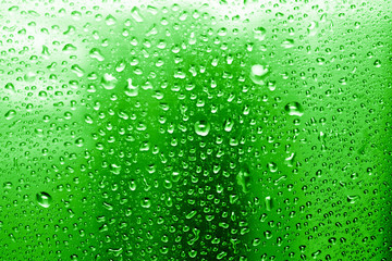 Plakat raindrops on glass, condensate 