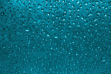 raindrops on glass, condensate 