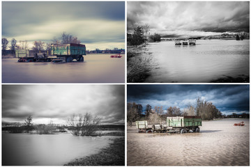 Collage von Hochwasserbildern © SKatzenberger