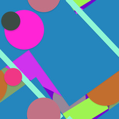 Flat material design - Creative vector trend seamless