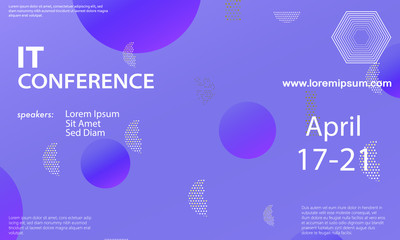 Conference announcement design template