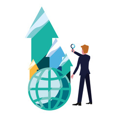 businessman money bank