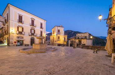 Pacentro (Italy) - A little medieval town with old towers beside Sulmona city, province of L'Aquila, Abruzzo region. Here a view of historical center.