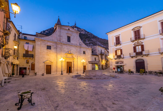Pacentro (Italy) - A little medieval town with old towers beside Sulmona city, province of L'Aquila, Abruzzo region. Here a view of historical center.