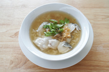 Porridge with fish