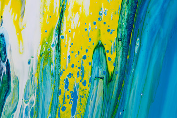 abstract painting with acrylic paints