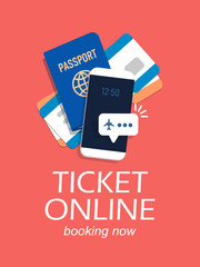 Concept for buying tickets online.