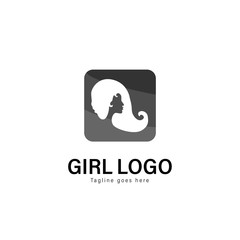 Beauty logo template design. Beauty logo with modern frame vector design