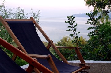 Der Liegestuhl am Meer