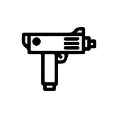 Weapon gun icon. Gun shop sign