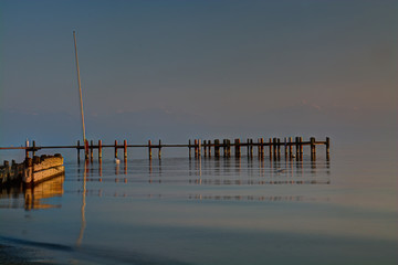 Lever du jour sur le lac Léman