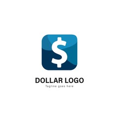 Money logo template design. Money logo with modern frame vector design