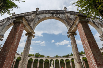 Fototapeta na wymiar VERSAILLES / FRANCE - JULY 2015: Versailles palace gardens, France