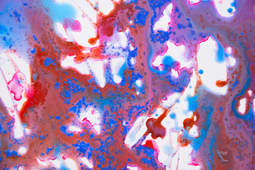 Fluid art  pink blue red background. Artwork generate art watercolor.Absract art.
