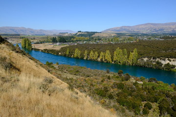 Clutha River near Wanaka, Central Otago, New Zealand