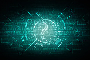   2d illustration question mark