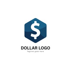 Money logo template design. Money logo with modern frame vector design