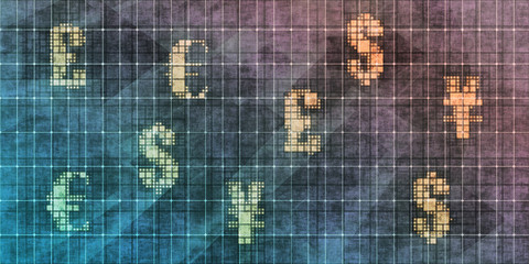 Currency Trading Grunge Wallpaper