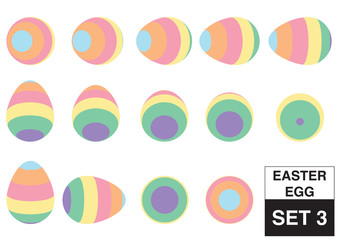 Obraz premium Easter egg vector set.