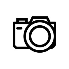 Photo icon. Camera lens sign