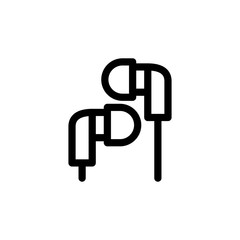 Headphone icon. Music sign