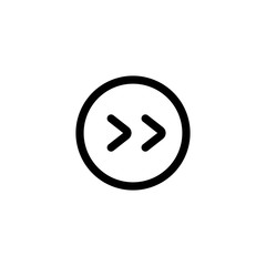 Multimedia  player arrow icon. Player control sign