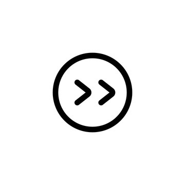 Multimedia  player arrow icon. Player control sign