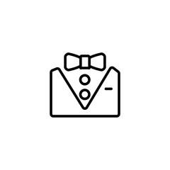 Suit icon. Businessman costume sign