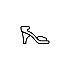 Woman shoe icon. Fashion sign