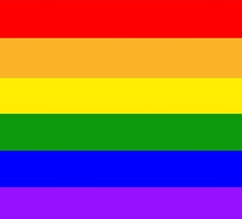 Rainbow flag background of LGBT alternative sex. Love is love