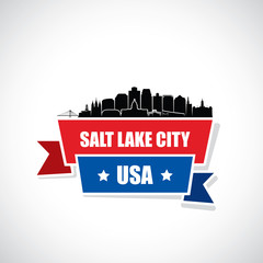 Salt Lake City skyline - Utah, United States of America, USA