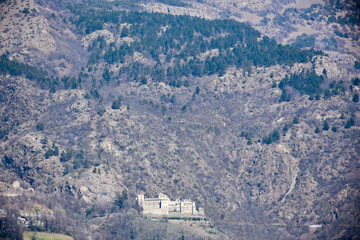Alpine mountains. Mont Blanc Pass