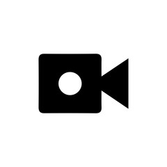 Video camera icon. Movie sign