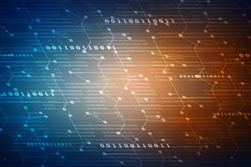   2d illustration technology background