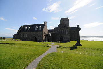 Picture of the historic Iona Abbey on the Isle of Iona, Scotland