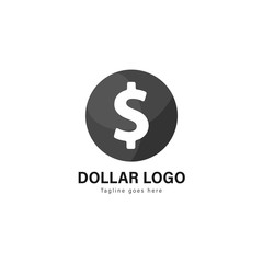Money logo template design. Money logo with modern frame vector design