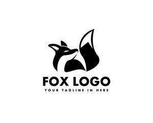black fox logo design inspiration