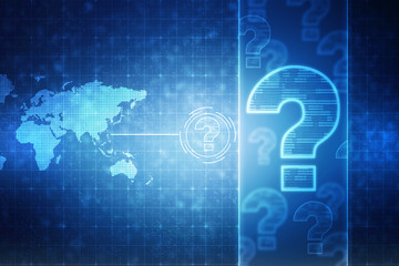  2d illustration question mark